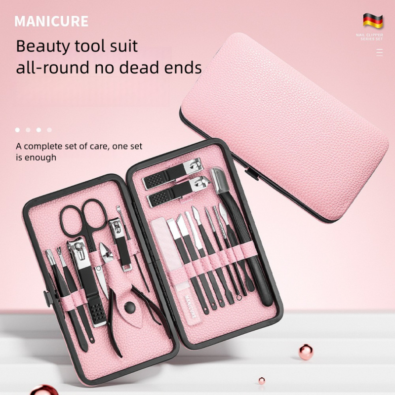18pcs Manicure Pedicure Set, P - огляд і ціна Mens Grooming Kit Gift