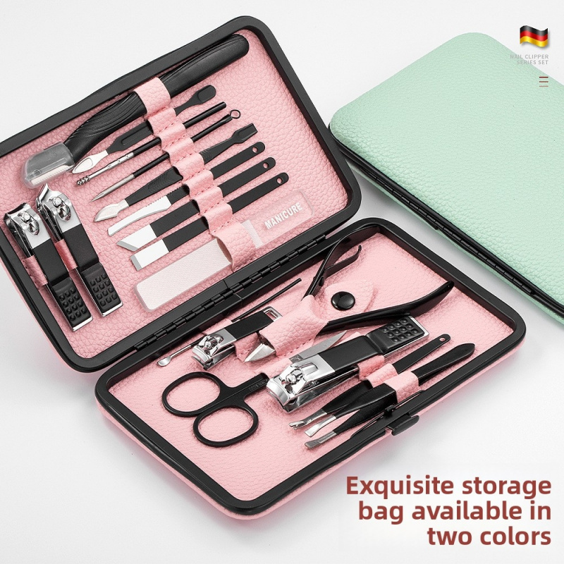 18pcs Manicure Pedicure Set, P - огляд і ціна Mens Grooming Kit Gift