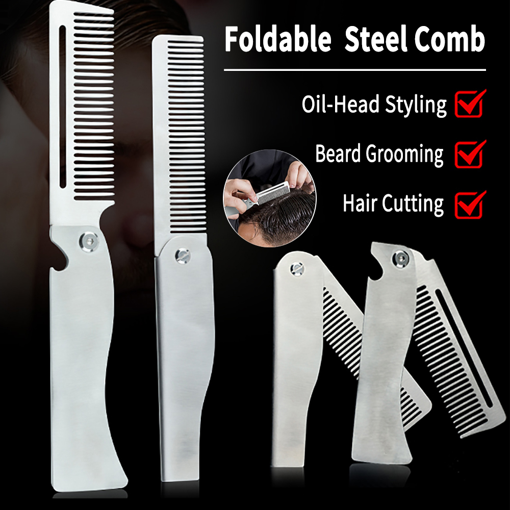 New Type 1/2PCS Portable Steel - огляд і ціна Men'S Grooming Brush