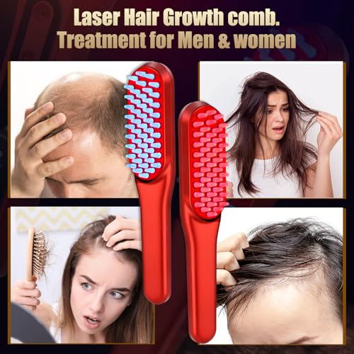 Laser Hair Growth Comb, Red Li - огляд і ціна Men'S Grooming Brush