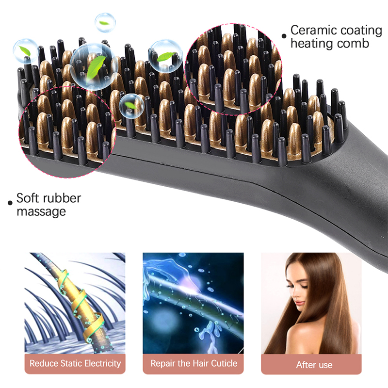 Portable Heated Hair Straighte - огляд і ціна Men'S Grooming Brush