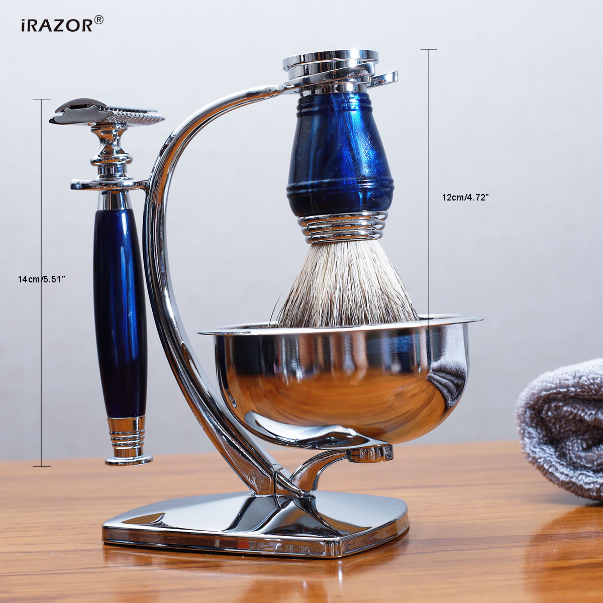 iRAZOR Royal Blue Luxury Men's - огляд і ціна Mens Grooming Kit Gift