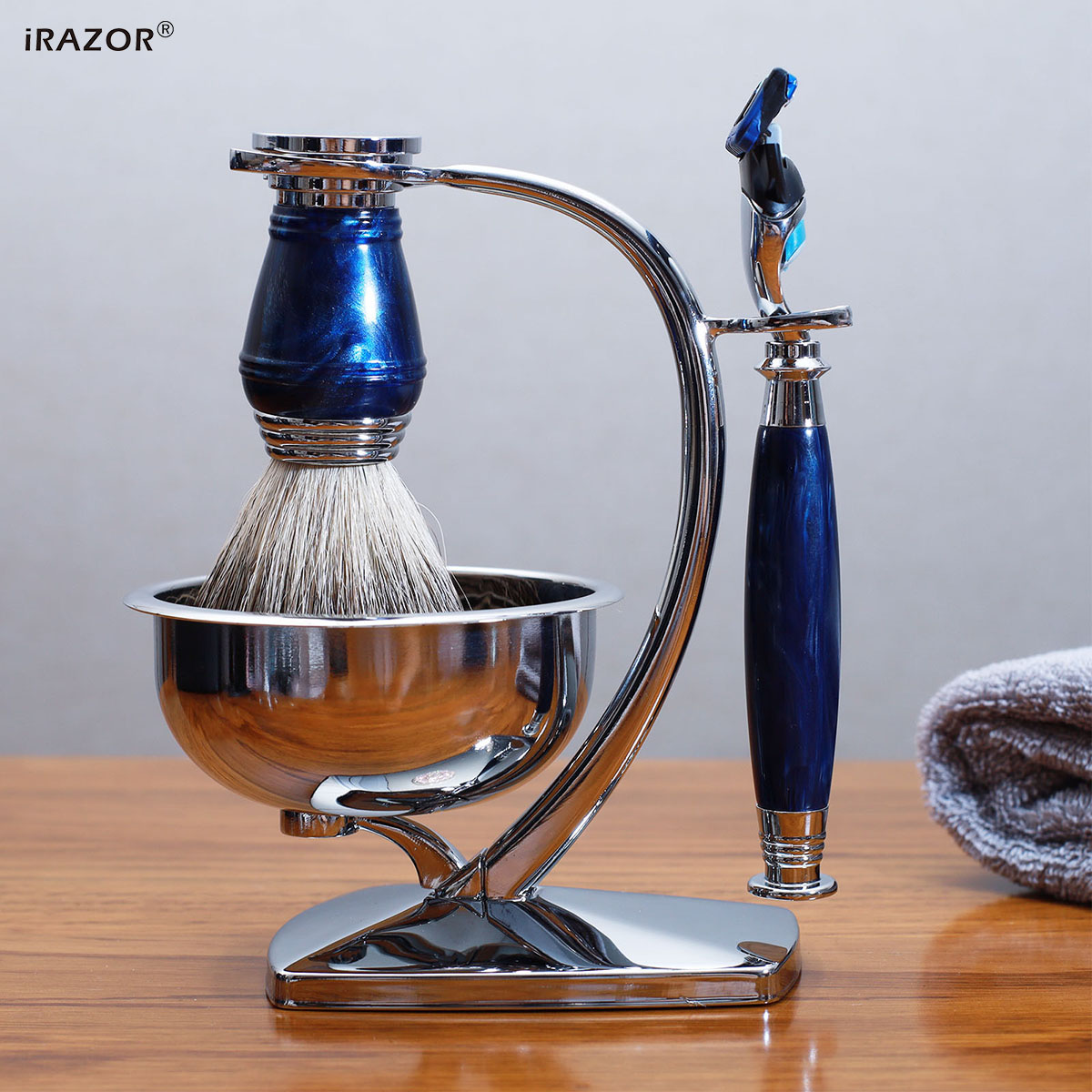 iRAZOR Royal Blue Luxury Men's - огляд і ціна Mens Grooming Kit Gift