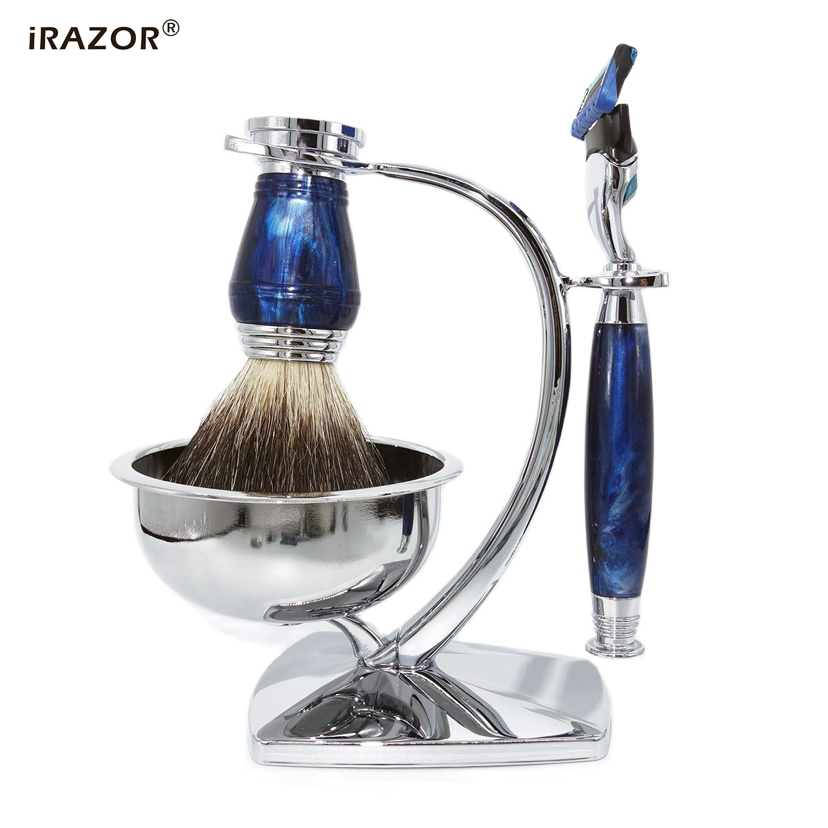 iRAZOR Royal Blue Luxury Men's - огляд і ціна Mens Grooming Kit Gift