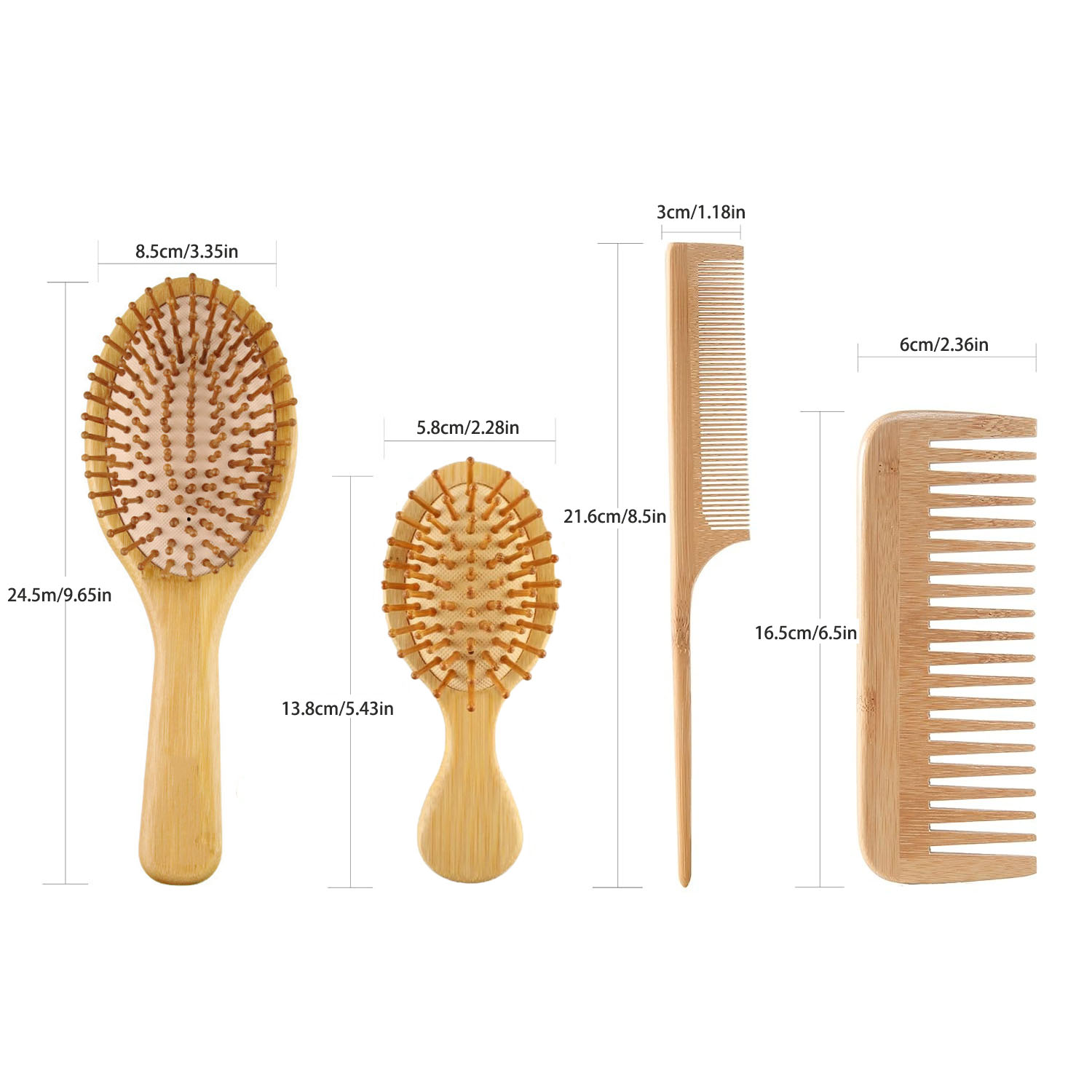 Bamboo Hair Brush Comb Set for - огляд і ціна Men'S Grooming Brush
